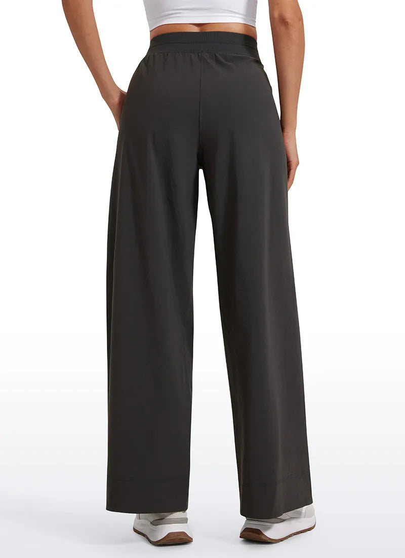 Stretch Wide Leg Casual Pant 30"