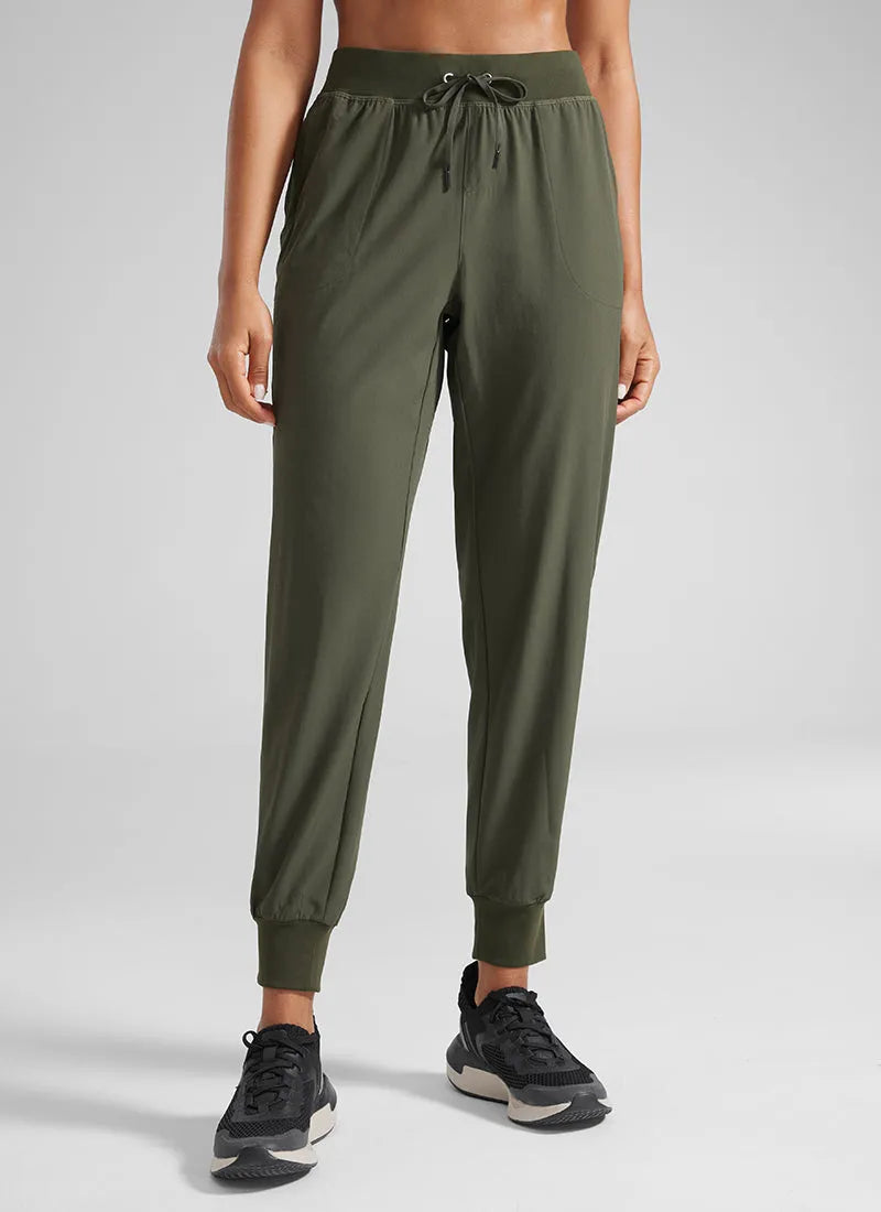 Feathery-Fit Drawstring Pocket Jogger 28''