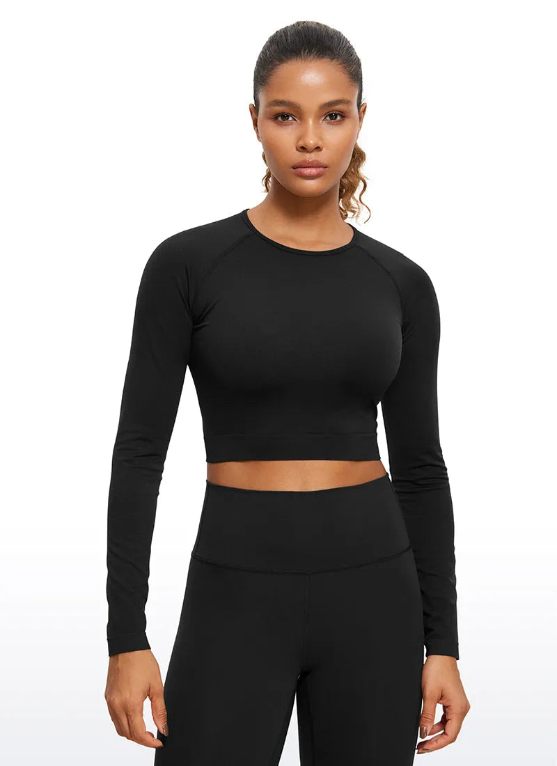 Seamless Slim Fit Cropped Long Sleeve