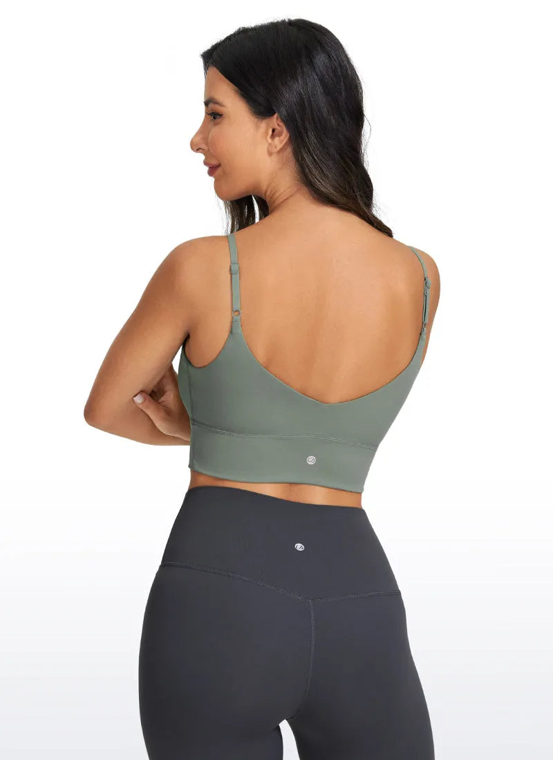 Brushed Nakedfeel Longline Adjustable Bra
