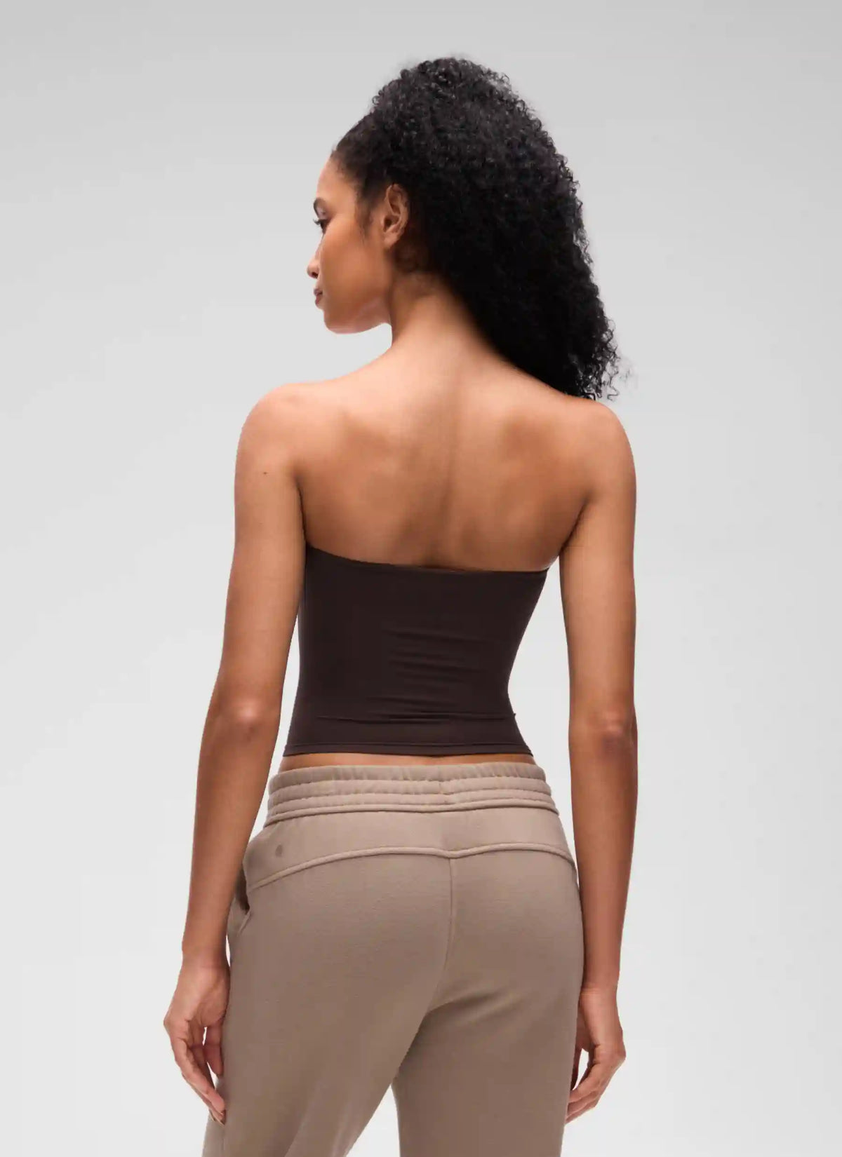 Softembrace Casual Crop Tube Strapless Top
