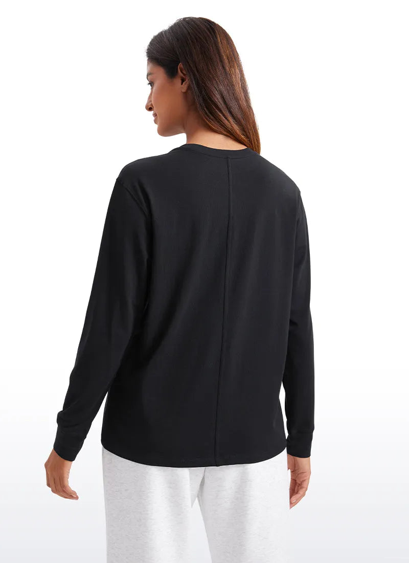 Pima Cotton Loose Fit Long Sleeve