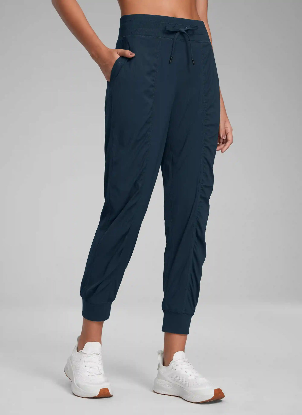 Striped Ruched Pocket Jogger 26''