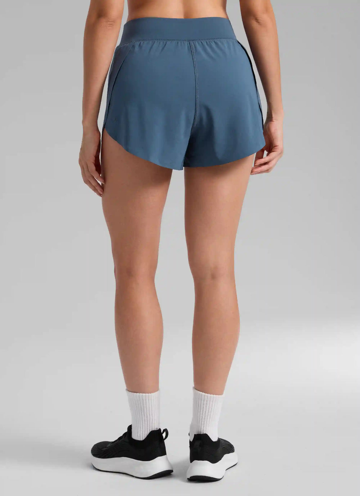 Feathery-Fit Soft High Waisted Split Lined Shorts 3''