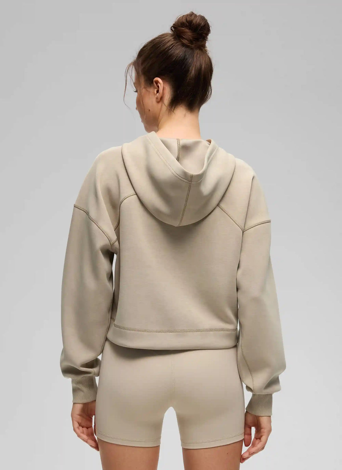 SoftAura Cropped Pullover Hoodie