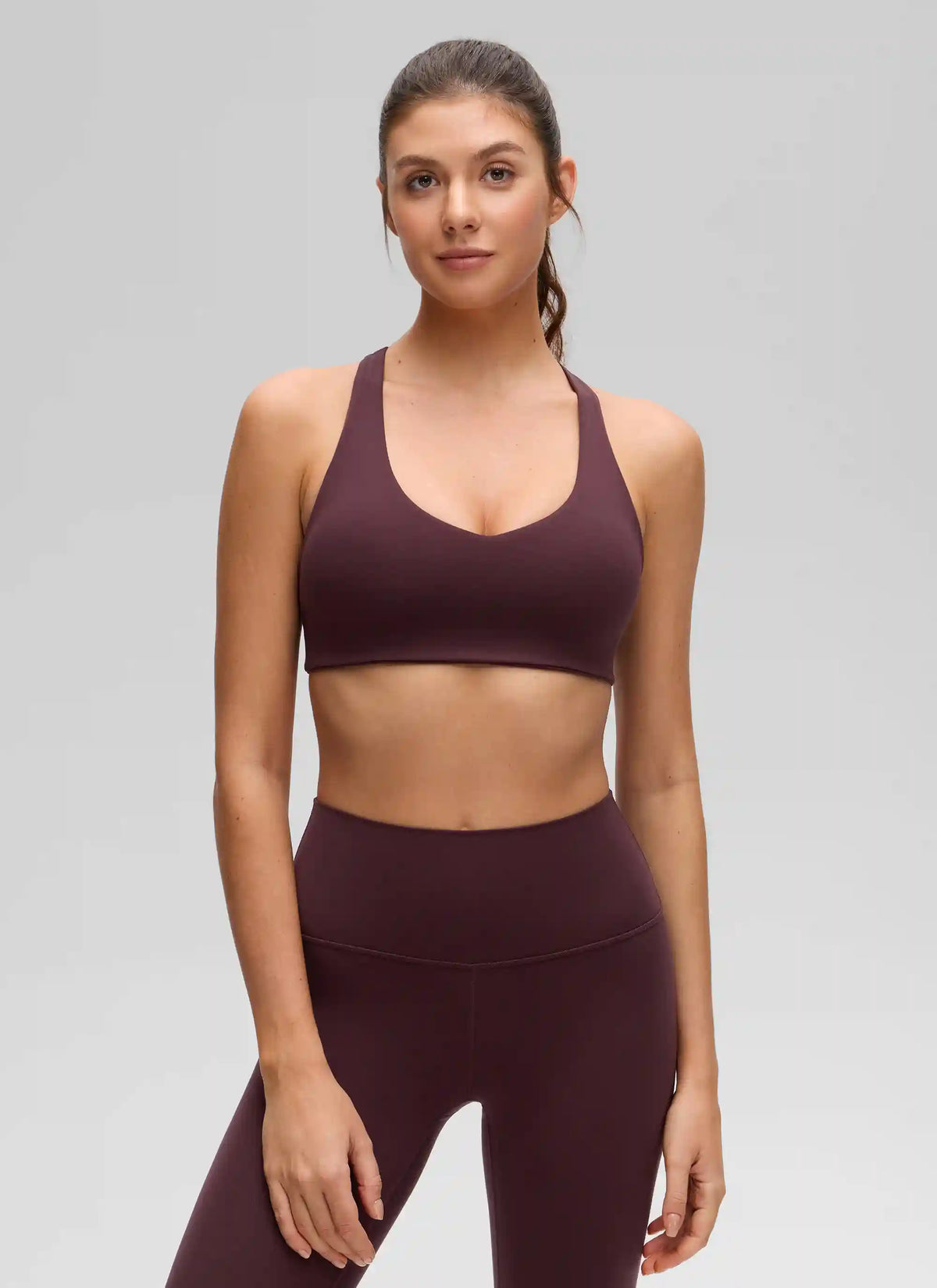 Butterluxe V Neck Racerback Sports Bra