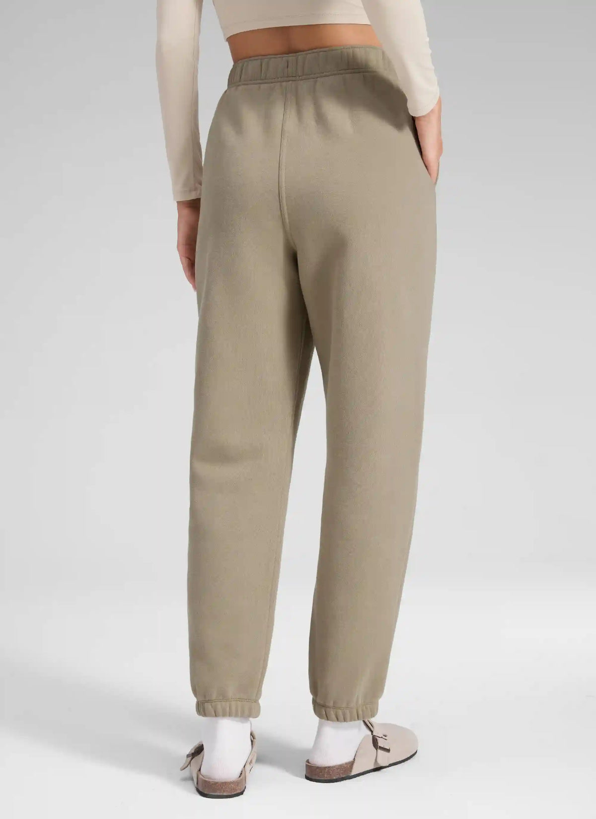 Fleece Lined High Rise Jogger Sweatpant 28''