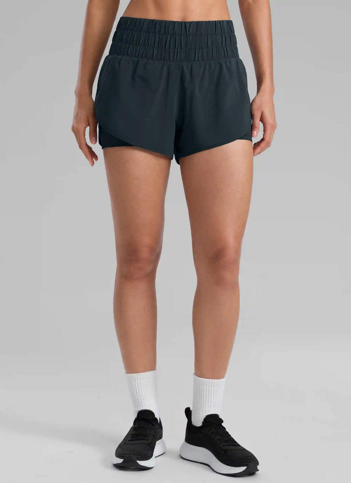 Feathery-Fit Soft  2 in 1 High Rise Shorts 3''